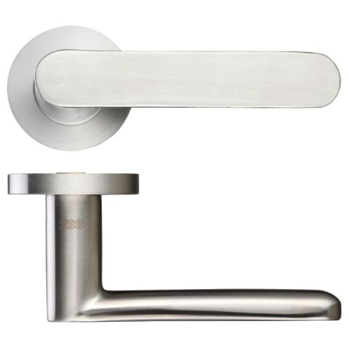 ATLAS LEVER HANDLE ON ROUND ROSE